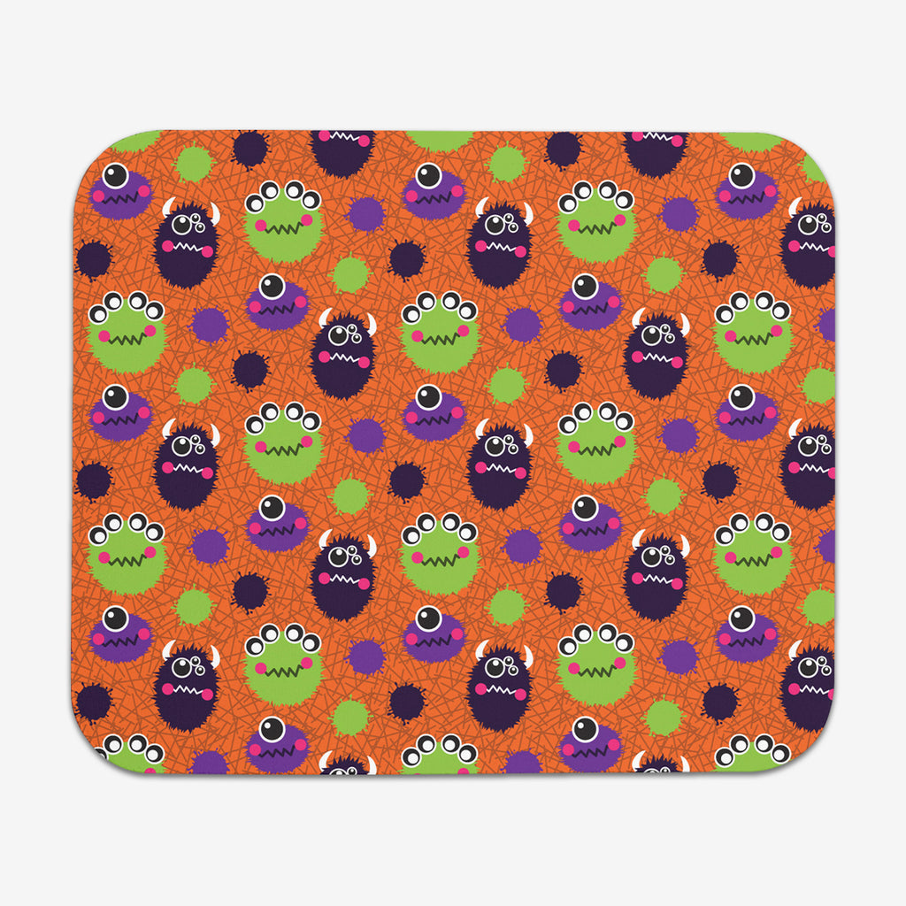 Cute Fuzzy Monsters Mousepad - Inked Gaming - EG - Mockup