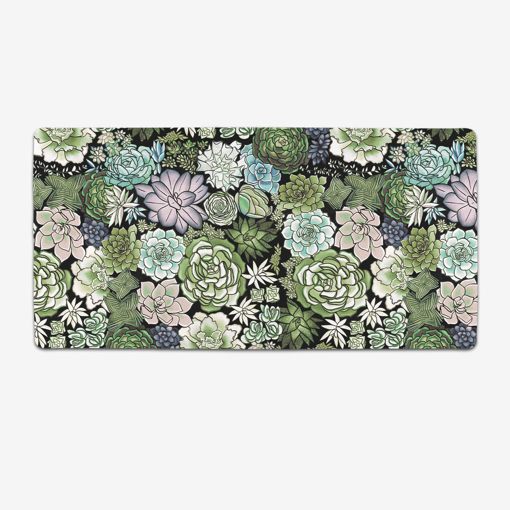 Succulent Plant Pattern Extended Mousepad