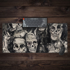 AI Skeleton Portrait Extended Mousepad