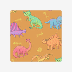 Dinosaur Cats Board Game Mat
