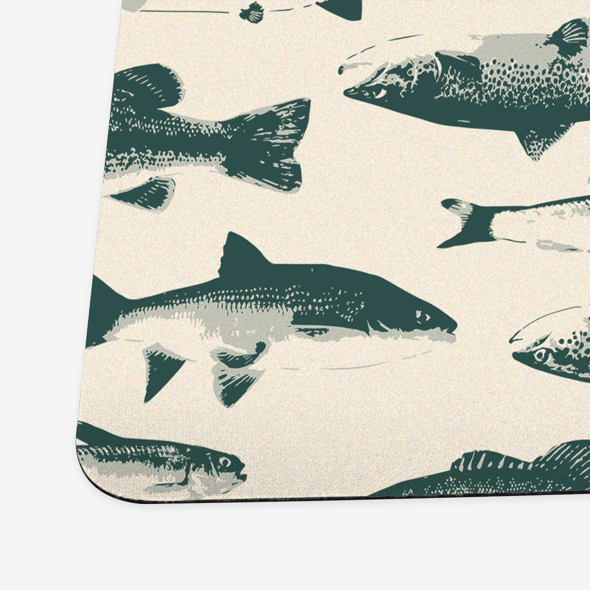 Fish Stamps Thin Desk Mat – Inked Gaming