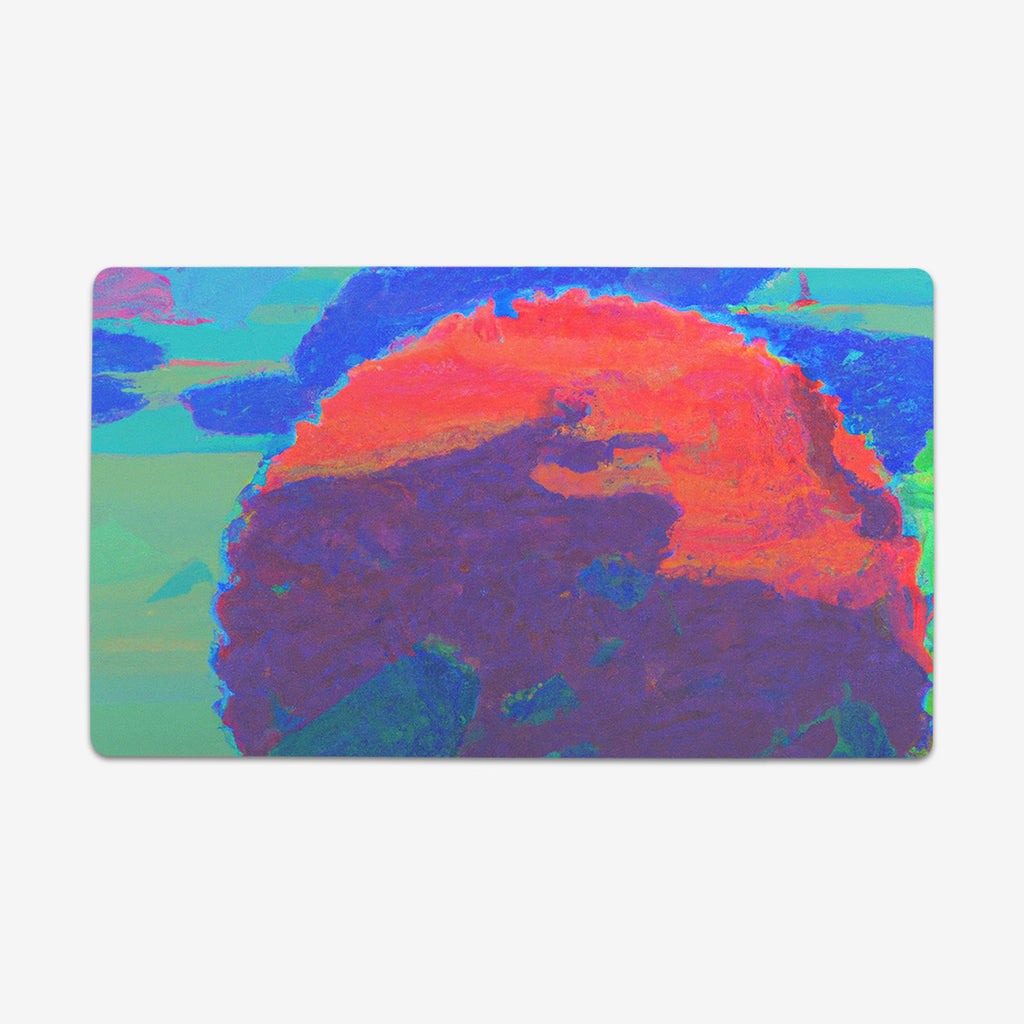 Abstract Beach Scene Thin Desk Mat