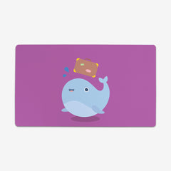 Whale Thin Desk Mat - Inked Gaming - LL - Mockup - Purple