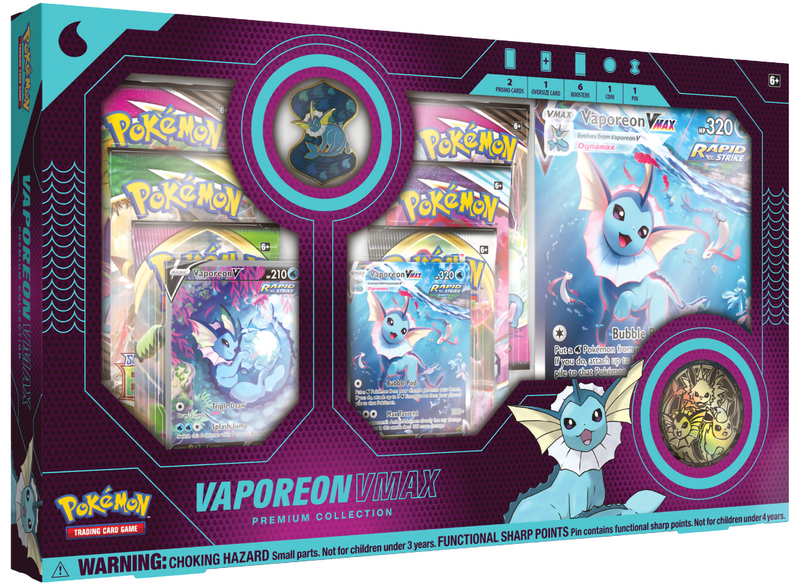 Pokemon Jolteon good Flareon and Vaporeon VMAX Premium Collection